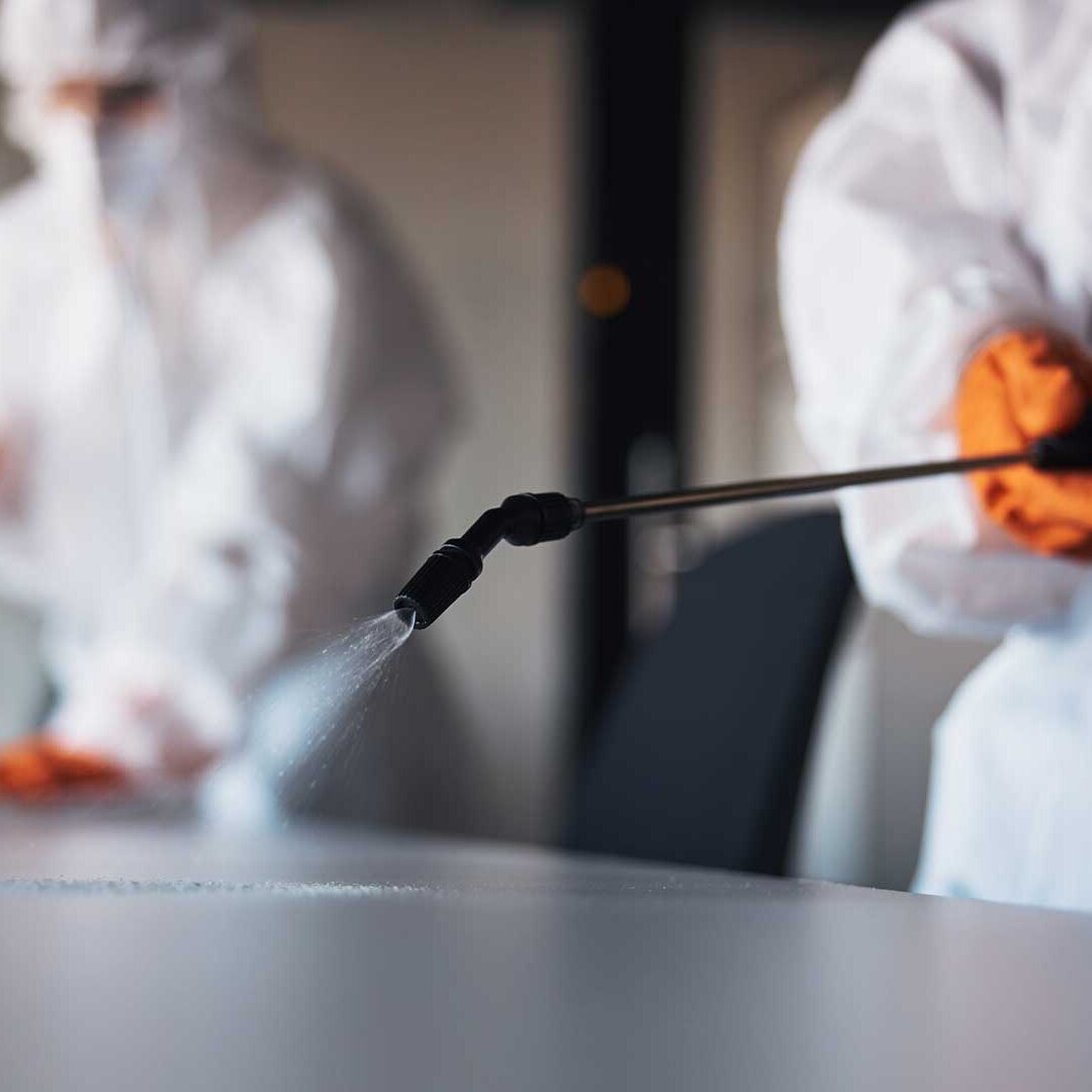 worker doing Janitorial Cleaning